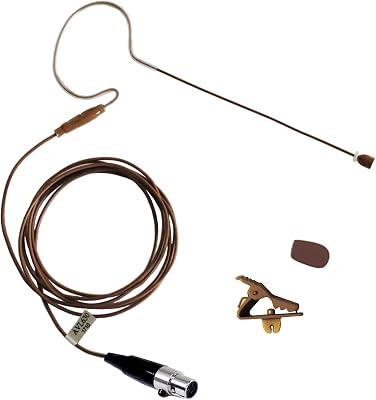 Av Jefes Mini Headset Microphone AVL630 Cocoa Color for Shure Cocoa Color