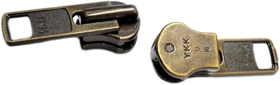 YKK Zipper Repair Solution YKK #10 Antique Brass Slider (1 Slider/Pack)
