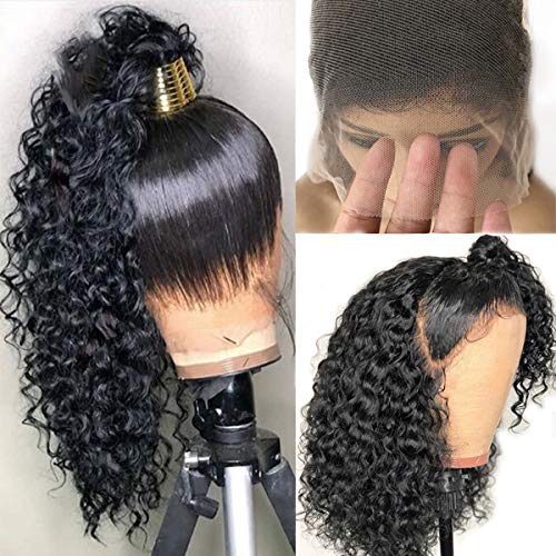 136 Curly Lace Front Wigs Human Hair 150% Density Glueless Short Bob Curly Wigs for Black Women Pre Plucked and Bleached Knots Virgin Hair
