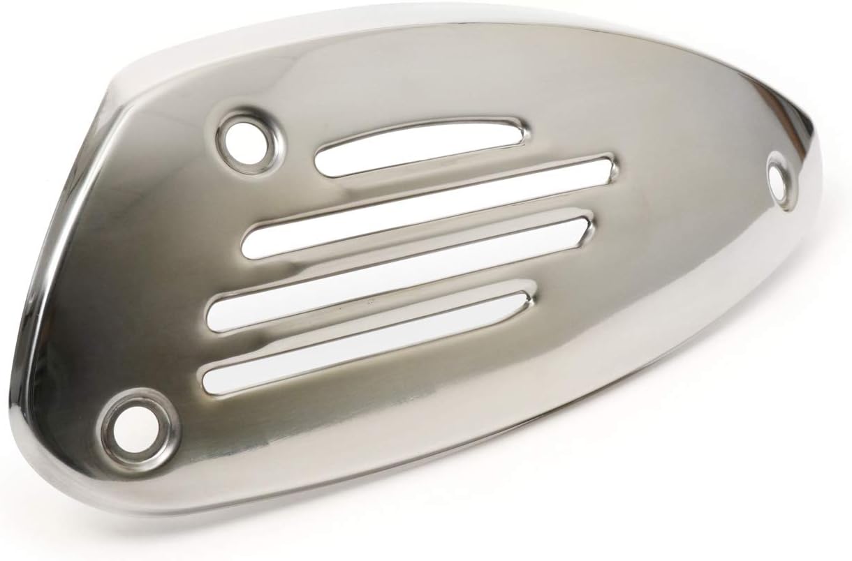 Vespa GTSGTV Muffler Shield | Exhaust Heat Shield for Vespa GTS 250300 & Vespa GTV 250300 | Vespa Part # OEM 844864Chrome