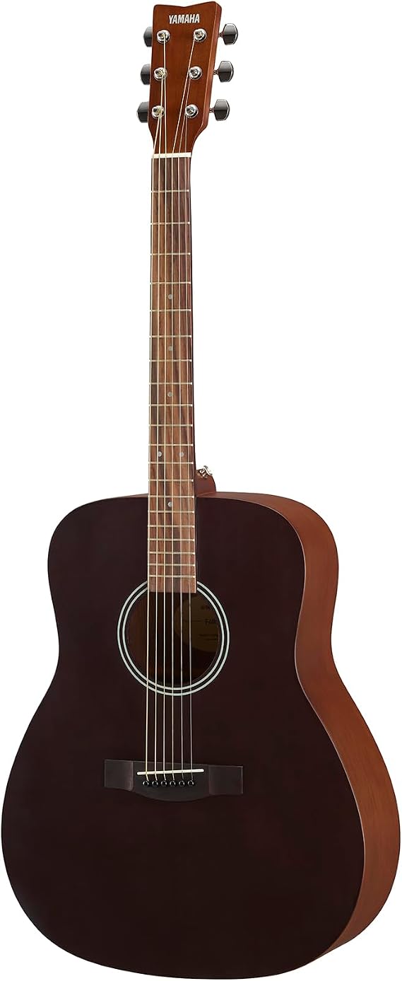 Yamaha F400 Acoustic Guitar for Beginners with Comfortable Scale Length and Spacing, Smoky Black Satin Finish