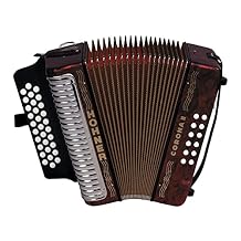 Hohner Corona II F/Bb/Eb Diatonic Accordion - Pearl Red