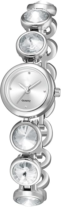 ADSBIAOYE Women's Fashion Vintage Elegant Watch Luxury Casual Dress Quartz Watch (Silver)