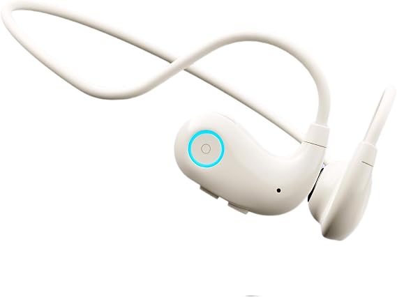 OWS Wireless Air Conduction Sports Earphone Call Noise Reduction Open Ear Headphone Headset Low Bass Earbud (White)