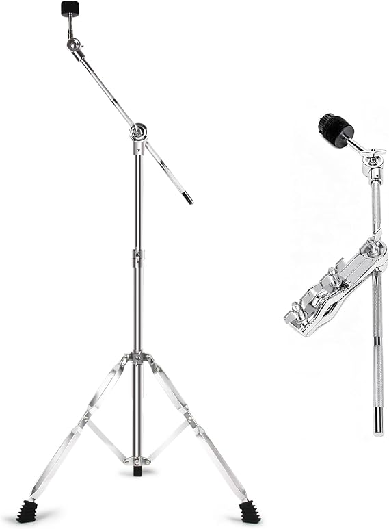Boom Cymbal Stand with 30CM Arm Holder for Crash Ride Splash Cymbals (2 Pack)