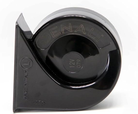 DENALI SoundBomb Mini Electromagnetic Low Tone Horn, 113 dB, 12V Motorcycle Horn, Black
