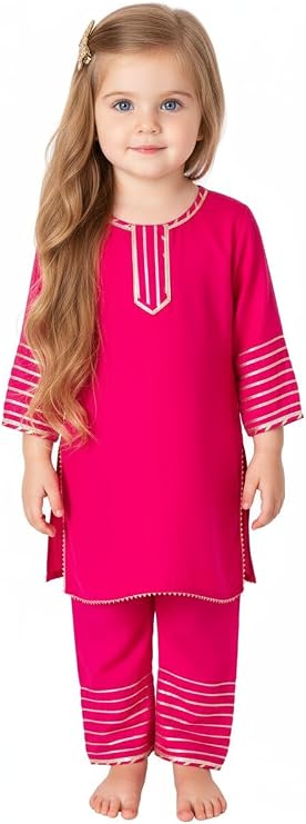Chandrakala Kids kurti pant set for Girls (KG107-P)