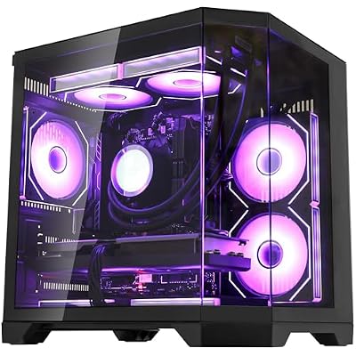 Ocean of Stars Gaming PC Desktop -AMD Ryzen 7 7800X3D 8-Core 4.2GHz -Intel Arc B580 12GB -32GB DDR5 6000MHz RAM -1TB PCIe 4TB SATA SSD -WiFi & BT -850W PSU -Windows 11 Tower Computer-Black