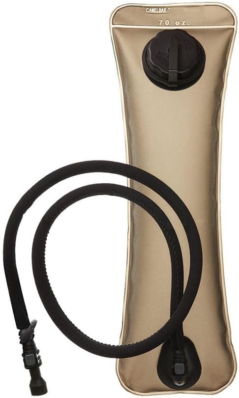 CamelBak 70 oz2L MG Long Neck Reservoir - Tactical Hydration Bladder - Leak-Proof Water Bladder - BPA-Free, Brown