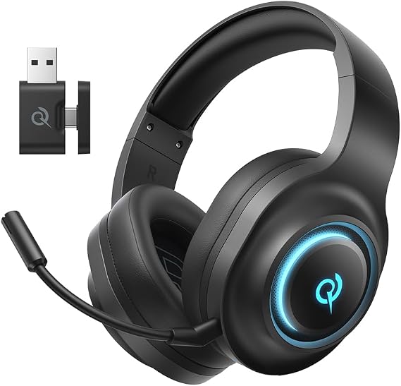 QCY HEROAD V200 Gaming Headset for PC/PS5/PS4/Switch Over Ear Headphones