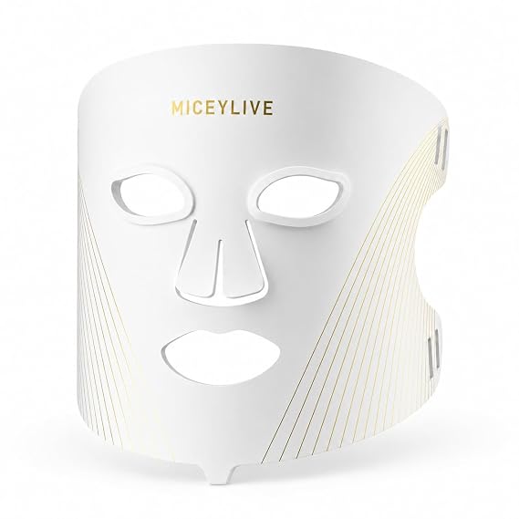 Red Light Therapy for Face - FDA-Cleared LED Face Mask for Face,Black