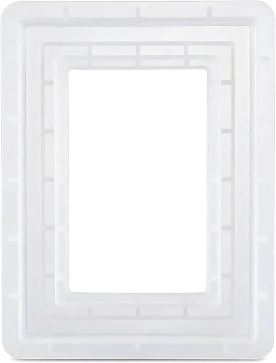 Rectangular Picture Frame Resin Mold 8.07X6.10X1.18 Inch Silicone Casting Molds for Epoxy DIY Crafts Photo Display