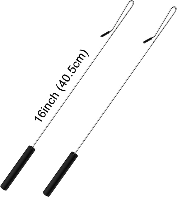 Jakeei 2 Pack 16 inch Puppet Handles Arm Control Rod Metal Puppet Stick Accessory for Small and Large Puppets