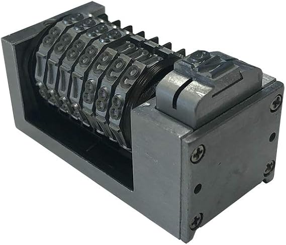 Numbering Machine 5/32" 7 Digits Backward Gothic (Steel) with 3 Drop Zeros