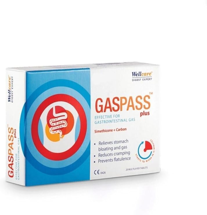 Wellcare Gaspass Plus 20 Tablet 109548-1-4