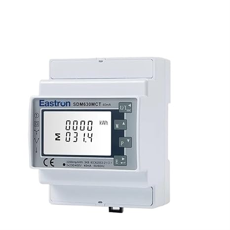 SDM630MCT 40mA,Modbus and Current Range of 0.25-5(100) A for Single Phase Power Testing,Non MID(SDM630MCT-40mA Only)