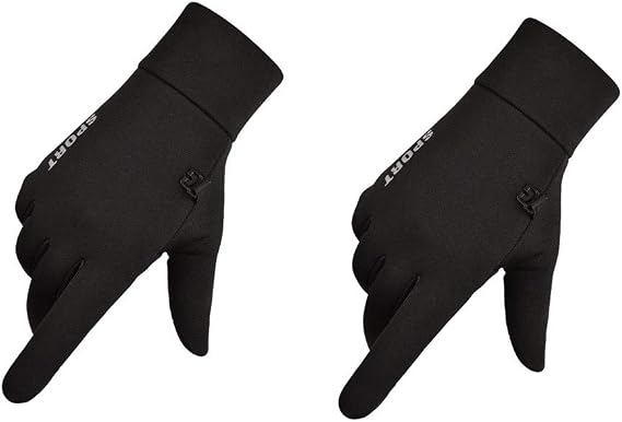 Black Gloves for Cold Weather Gloves for Men Touchscreen Gloves Motorcycle Gloves for Men Thin Windproof Anti Slip Gloves for Hiking Bike Cycling Texting Skiing Outdoor Sports Gloves
