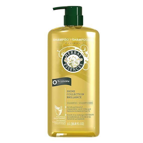 Herbal Essences Shine Collection Shampoo, 33.8 Fluid Ounce, Yellow, chamomile, botanical