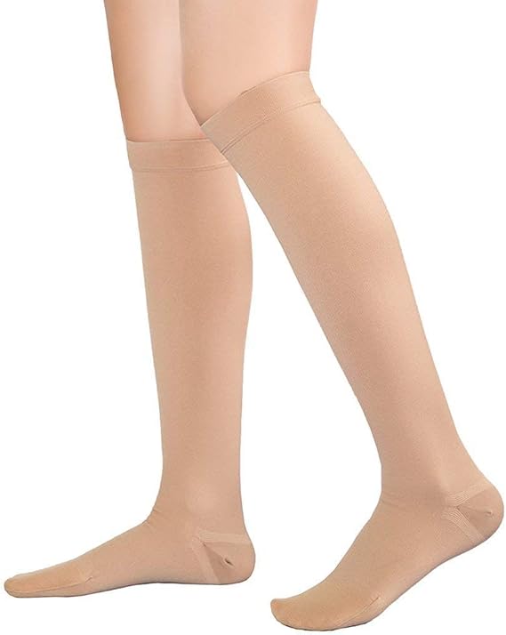 TOFLY 20-30mmHg Compression Knee High Socks Closed Toe For Work & Daily | Graduated Support For Standing Or Sitting - Relieves Aching Legs, Reduces Swelling, And Enhances All-Day Energy