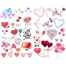 Seasonstorm Red Love Heart Kawaii Aesthetic Pastel Art Agenda Journal Planner Stationery Stickers