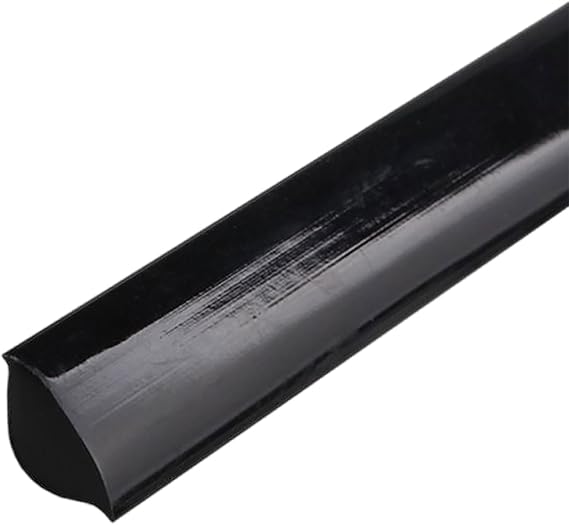 COYOUCO Flexible Adhesive Caulk Tape, Peel And Stick Trim for Sink Corners, Kitchen Countertops, Bathrooms, Baseboards - 8Mm by 5M Adhesive Trim,Black