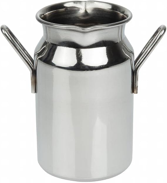 Olympia Mini Milk Churn Stainless Steel Medium - 120ml 4.25oz 45(dia) x 80(h) mm