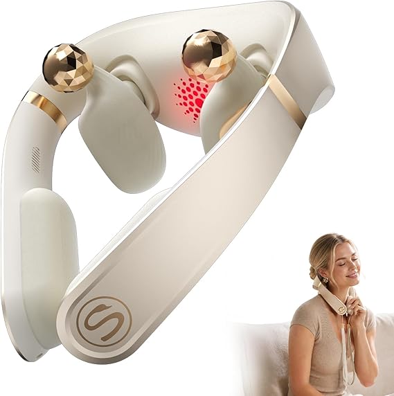 SKG PS700 Neck Massager with Heat for Strain Relief Deep Tissue Red Light