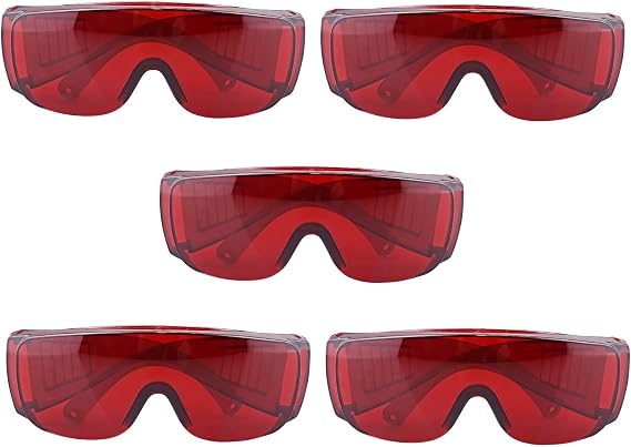 5Pcs Protective Safety Goggles Glasses Teeth Whitening Goggles Eye Protection Spectacles Eyewear Anti-shock Goggles