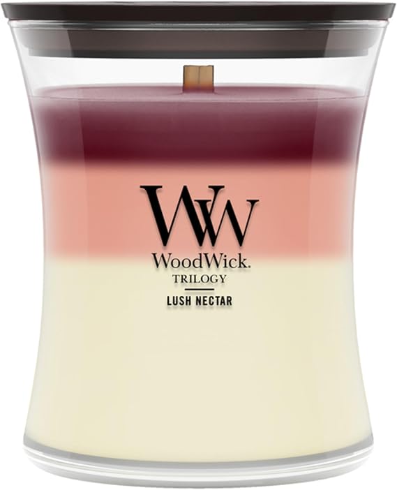 Woodwick Lush Nectar Trilogy Medium Hourglass Candle