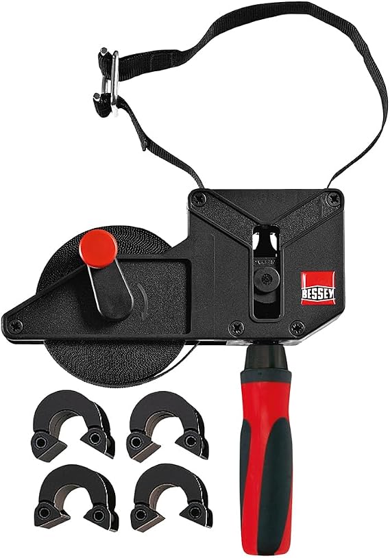 BESSEY VAS-23+2K-CB, 23 ft Variable Angle Strap Clamp with 4 Clips