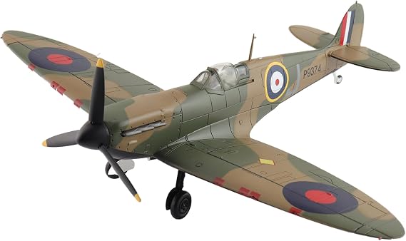 Hobby Master | 1:48 Scale Diecast Military Aircraft Replica | Spitfire MK.1a Dunkirk J/P9374, RAF | Model HA7817