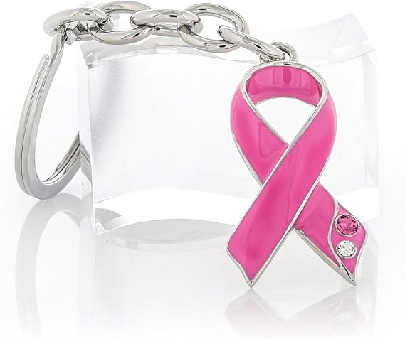 Baron-Jewelry Pink Ribbon Breast Cancer Warrior Key Chain