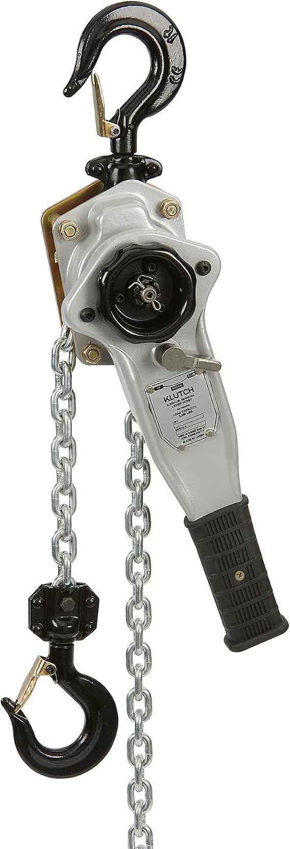 Klutch Lever Chain Hoist, 2200-Lb. Capacity, 5ft. Lift | 2200-Lb. Capacity and 5ft. Lift support controlled lifting, positioning and movement of materials or equipment.