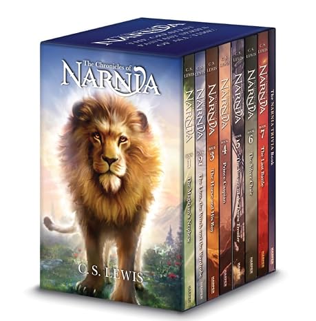 The Chronicles of Narnia 7-Book Box Set + Trivia Book Includes The Magician's Nephew,The Lion the Witch and the Wardrobe, The Horse and His Boy,Prince Caspian, The Voyage of the Dawn Treader ,The Silver Chair, The Last Battle, +Trivia Book +Bookmark