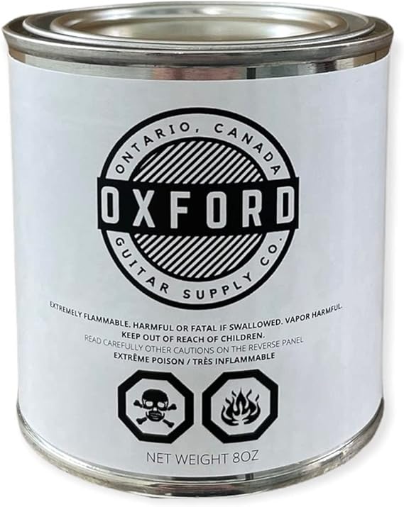 Solo Guitars Oxford Nitrocellulose Lacquer Clear Lacquer 8oz Tin Satin