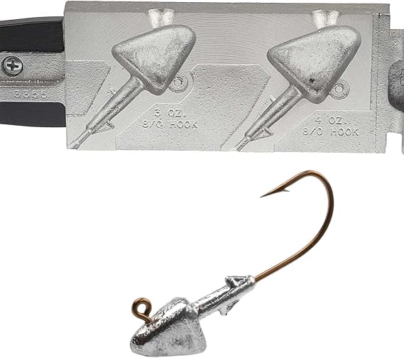 Do It Mold Style 9 Shad Head Jig Size 3, 4 oz. Do it Mold 3355 Cavities 2 Total