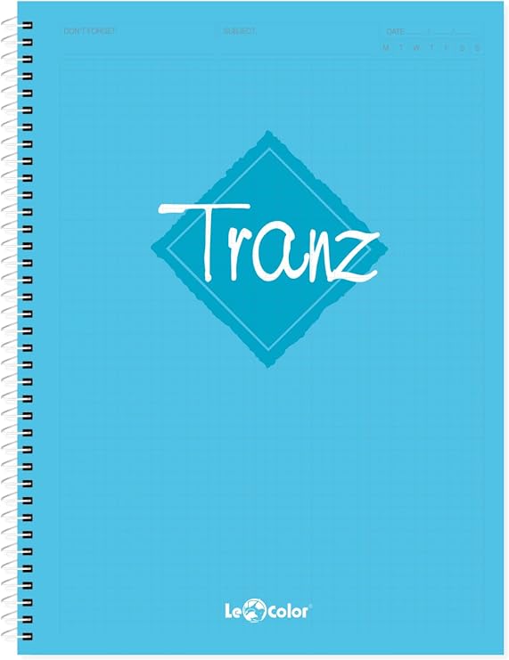 Le Color A4 Notebook Squared Turquoise Tranz 200 Pages