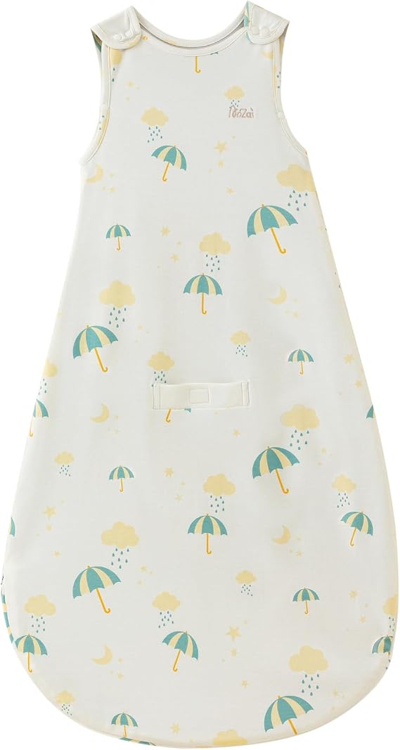 AnZai Merino Wool & Organic Cotton Sleep Sack for 2-24 Months - 2 Way Zipper Adjustable Sleeping Bag, Year Round