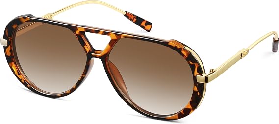 Trendy Oversized Aviator Sunglasses for Women Men