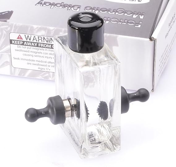 Dancing Ferrofluid Magnetic Ferrofluid Display in a Bottle Ferro Fluid Cool Stuff for Science Lovers Physics Magnetic Desk Toys Adults