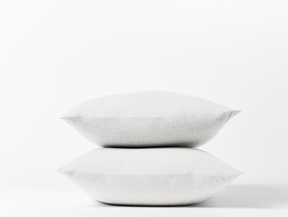 Coyuchi Cloud Brushed Organic Flannel Pillowcase Set of 2 | Standard/Queen, Alpine White