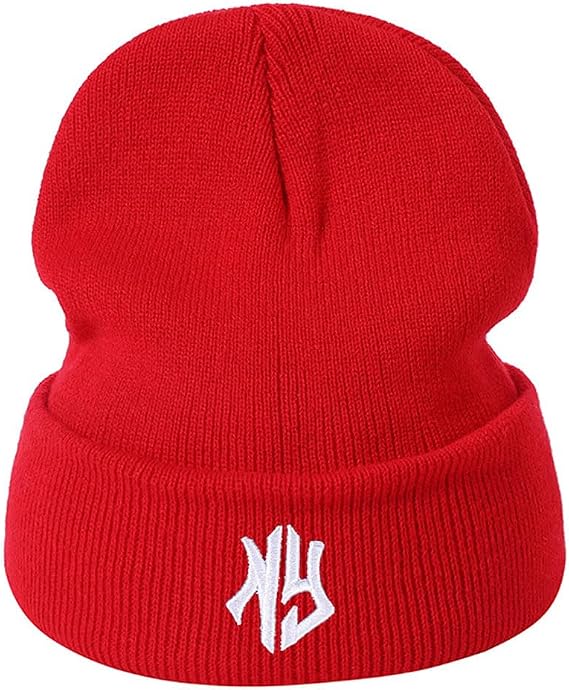 Cute Anime Beanie Hat Unisex Knitted Beanie, Embroidery Knit Hats for Men Women Winter Hats Beanie Skull Cap