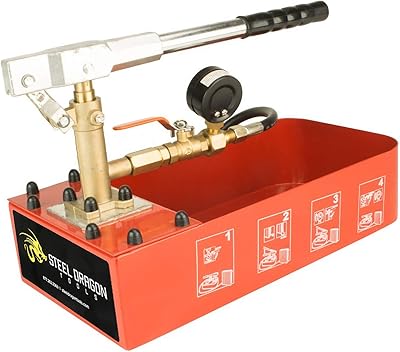 Steel Dragon Tools RP-30 Hydraulic Manual Pressure Test Pump 726 PSI 2 Gallon Tank 14 & 12 Connection