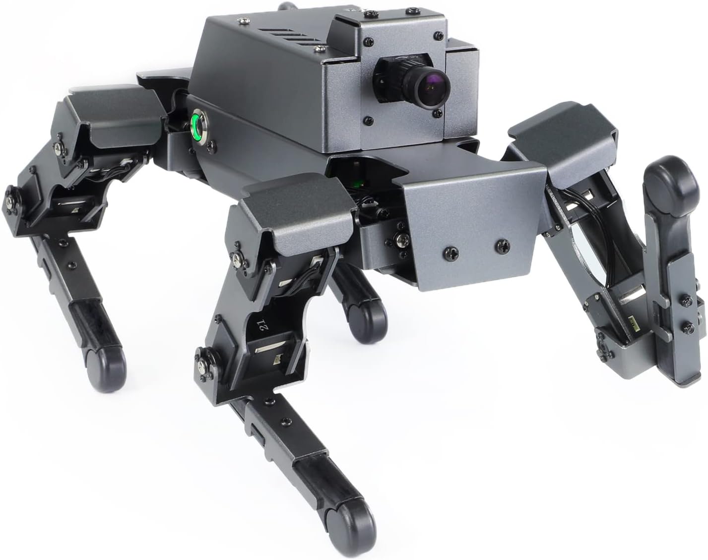 Yahboom Smart Robot Dog Raspberry Pi 4B Adult AI Python Programmable 12 Joint Bionic Mechanical Dog DOGZILLA Complexion Recognition OpenCV DOGZILLA S1 with Pi 4B-4G