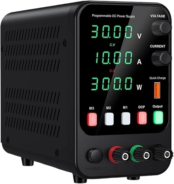 APS3010H 30V 10A 300W AC 110V/220V Switchable, Adjustable DC Power Supply, Encoder Adjustment Voltage Regulator, Switching Power Supply