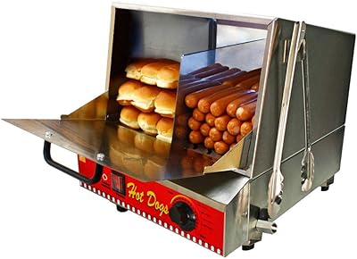 Paragon International Classic Hot Dog Hut Steamer Merchandiser for Professional Concessionaires Requiring Commercial Quality & Construction, Stainless Steel