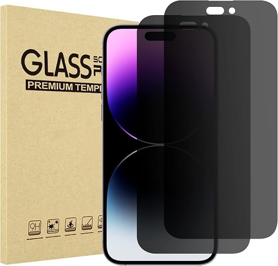 ProCase 2 pack Privacy Screen Protector for iPhone 14 Pro Max