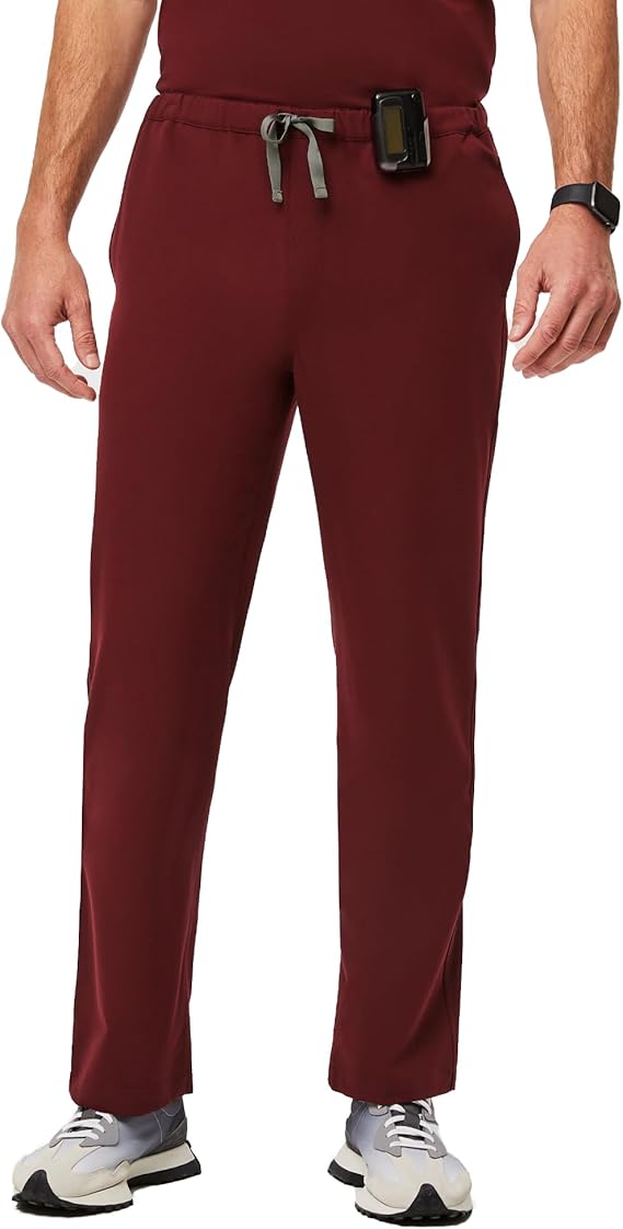 FIGS Pisco Basic Scrub Pants for Men Structured Fit, Straight Leg, 4 Pockets, Anti-Wrinkle