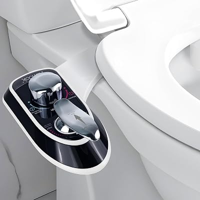 Toilet Attachment for Toilets Seat,Self-Cleaning Hot&Cold Water Bidet-Toilet Attachment for Hygiene,Non-Electric Bidets Sprayer, Adjustable Water Pressure with Bidet Hose for Feminine Real Wash.