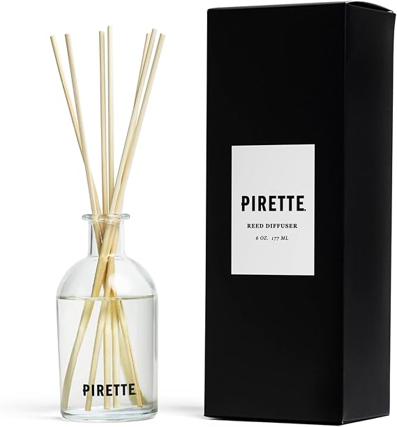 PIRETTE Reed Diffuser, Beach-Inspired Home Fragrance & Air Freshener